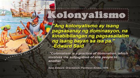 Tagalog Para Sa Imperyalismo At Kolonyalismo .